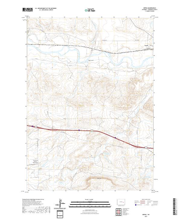 USGS Topographic Map – Orpha