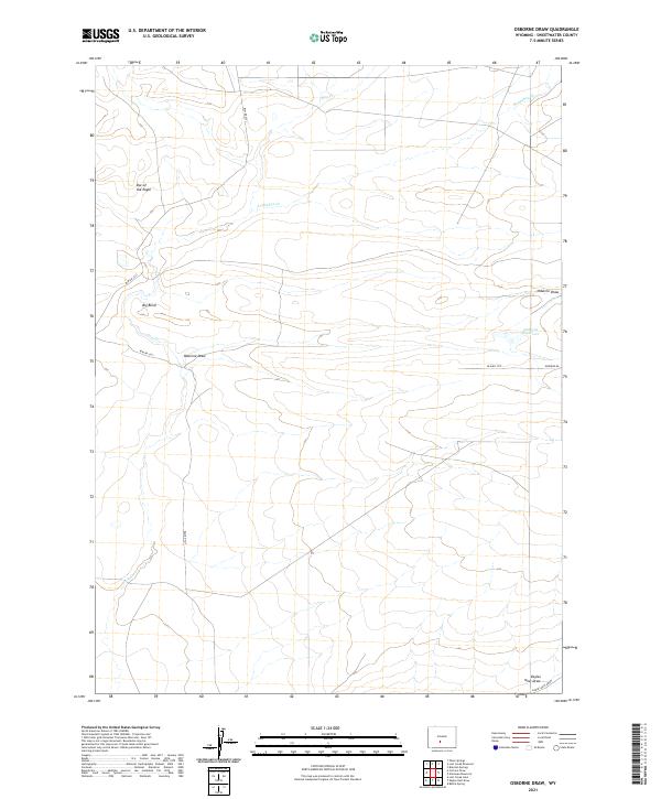 USGS Topographic Map – Osborne Draw