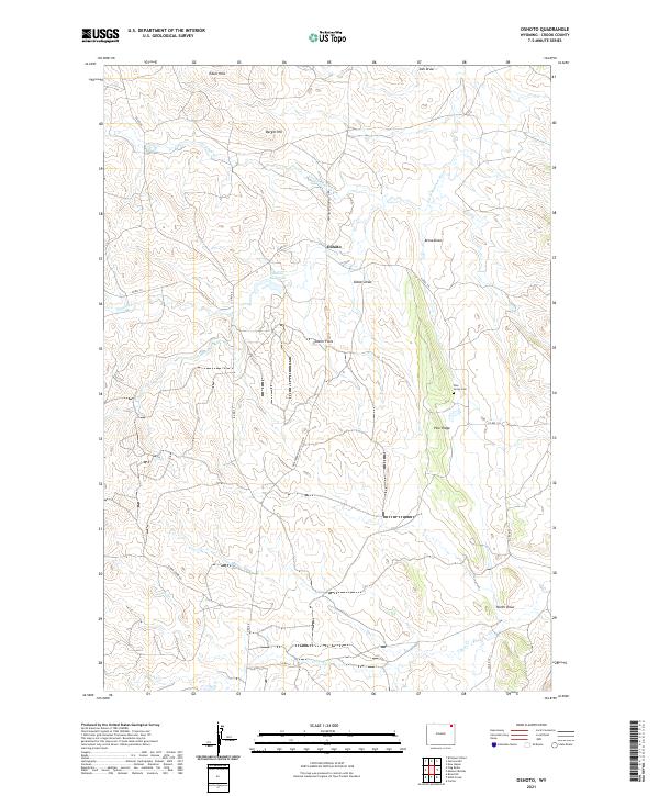 USGS Topographic Map – Oshoto