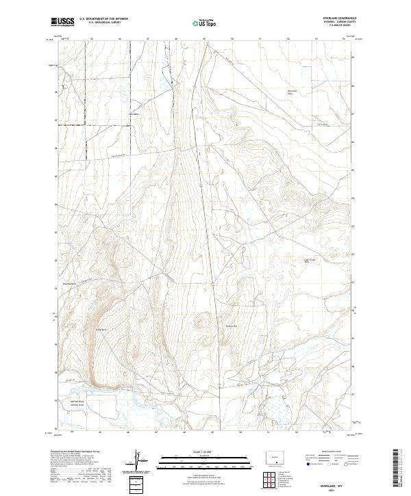 USGS Topographic Map – Overland