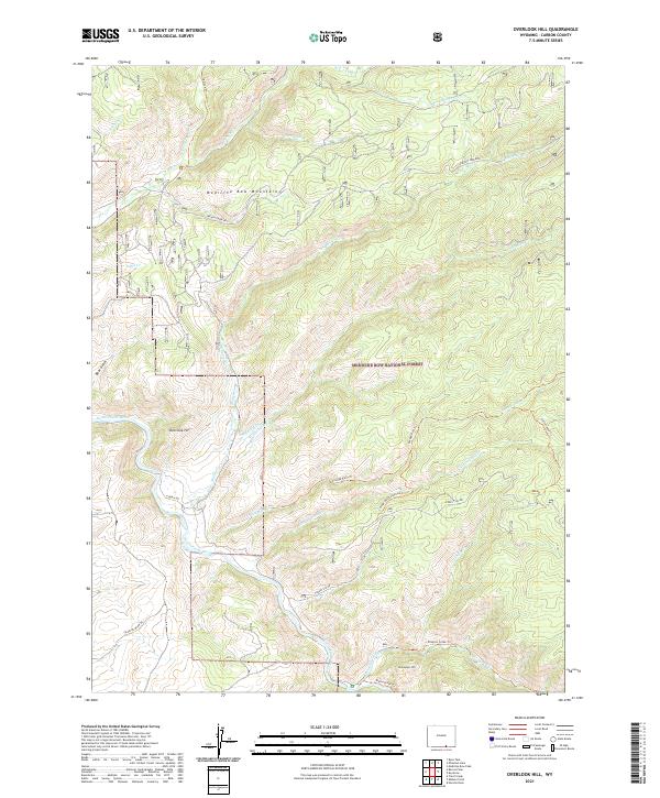 USGS Topographic Map – Overlook Hill