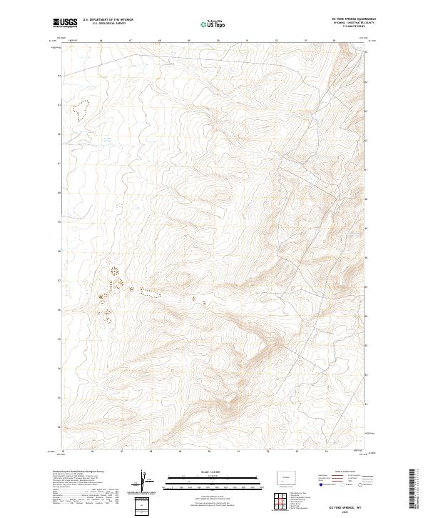 USGS Topographic Map – Ox Yoke Springs