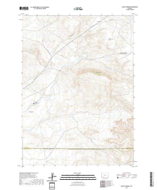 USGS Topographic Map – Pacific Springs