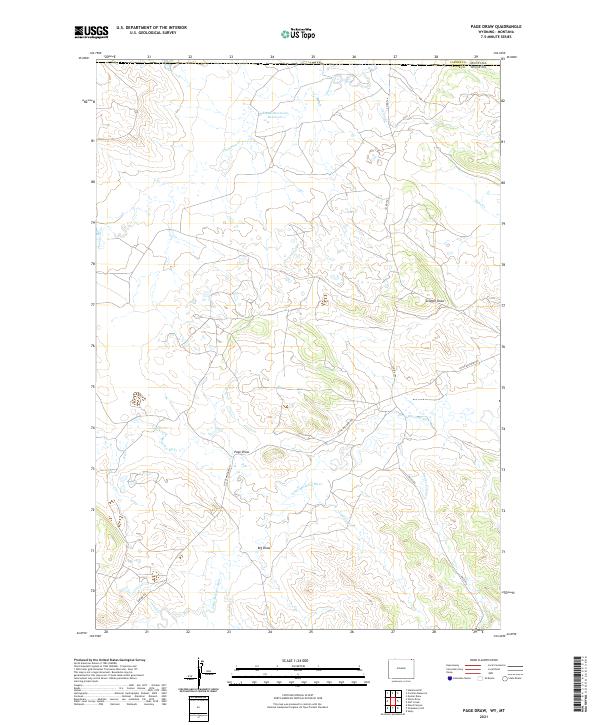 USGS Topographic Map – Page Draw