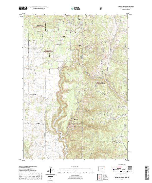 USGS Topographic Map – Parmlee Canyon