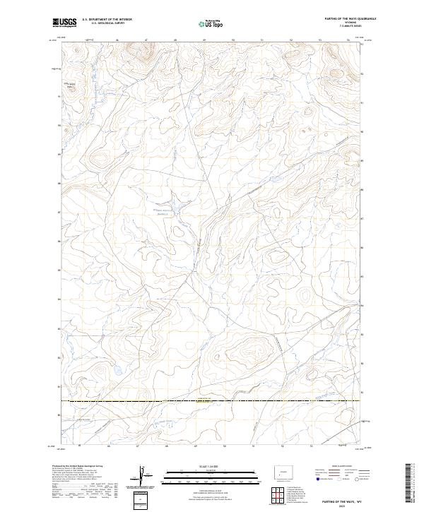 USGS Topographic Map – Parting of the Ways