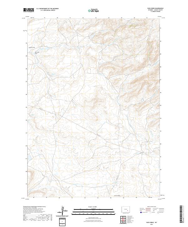 USGS Topographic Map – Pass Creek