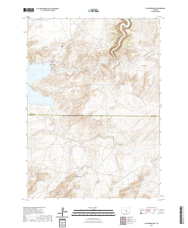 USGS Topographic Map – Pathfinder Dam