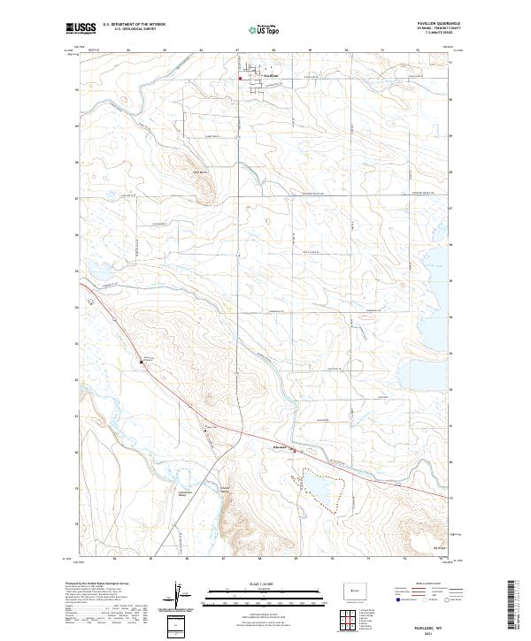 USGS Topographic Map – Pavillion