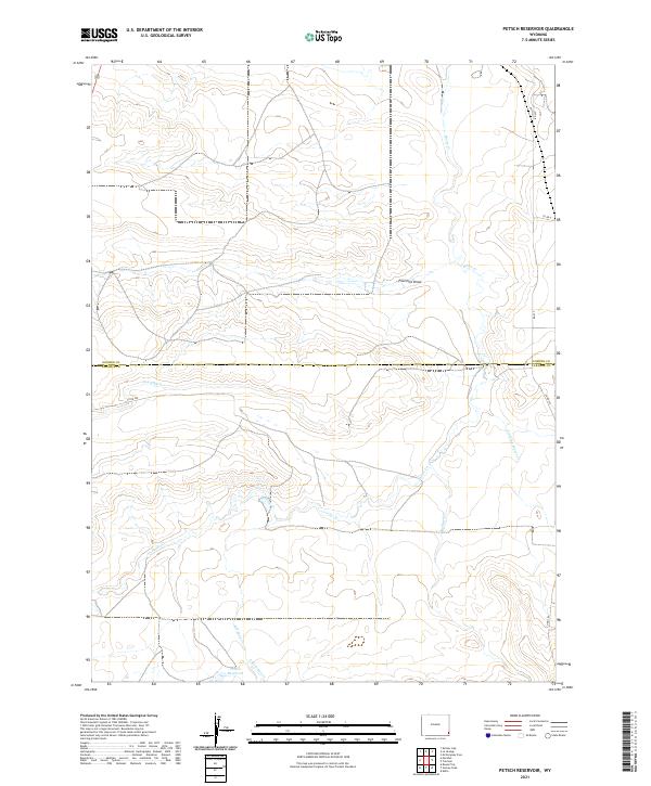 USGS Topographic Map – Petsch Reservoir