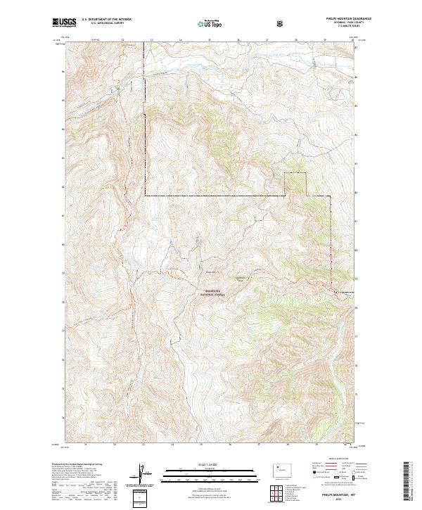 USGS Topographic Map – Phelps Mountain
