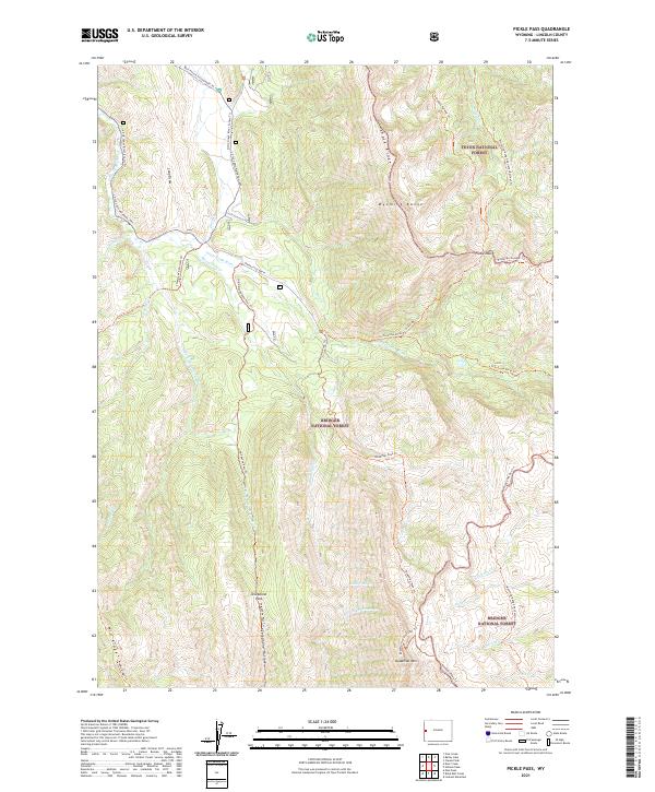 USGS Topographic Map – Pickle Pass