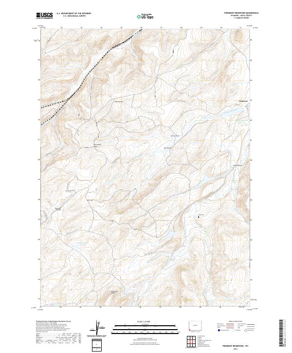 USGS Topographic Map – Piedmont Reservoir
