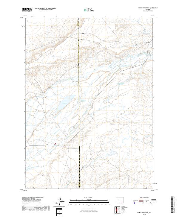 USGS Topographic Map – Pierce Reservoir