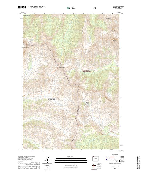 USGS Topographic Map – Pilot Peak