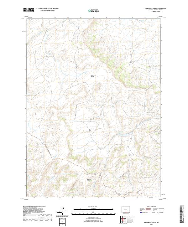 USGS Topographic Map – Pine Grove Ranch