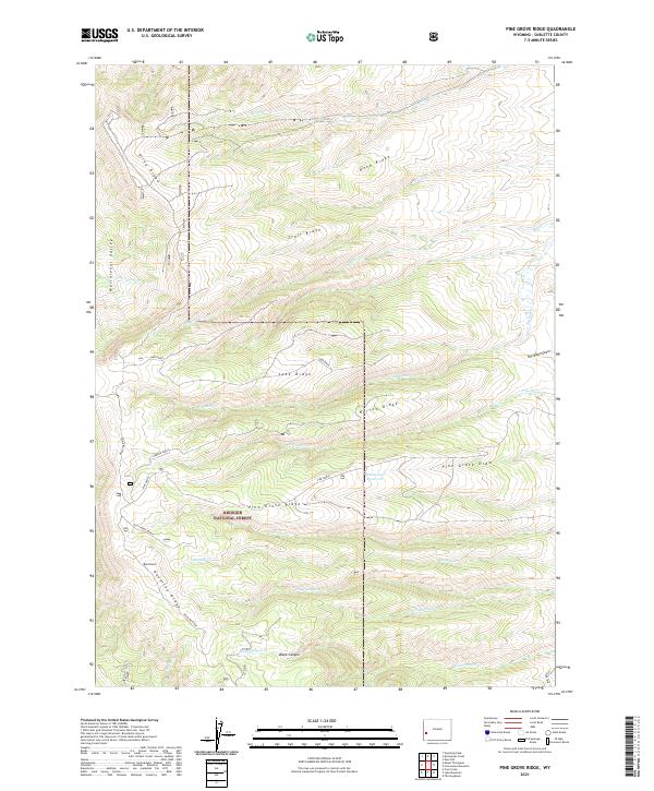 USGS Topographic Map – Pine Grove Ridge