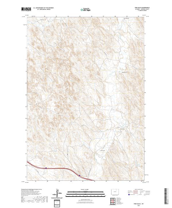 USGS Topographic Map – Pine Gulch
