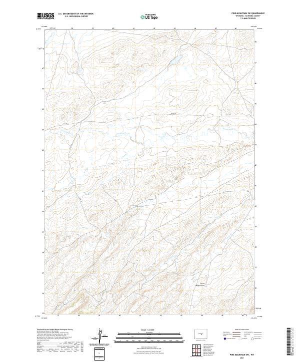 USGS Topographic Map – Pine Mountain SW