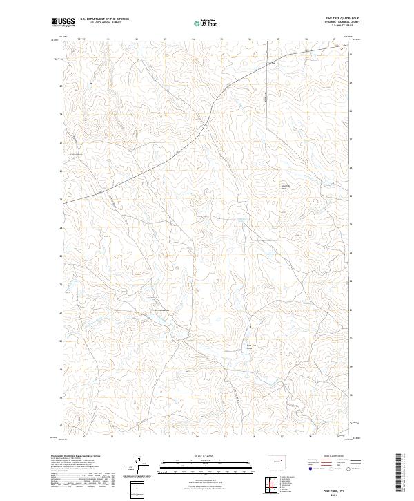 USGS Topographic Map – Pine Tree