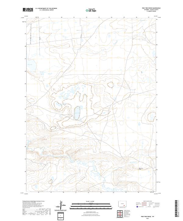 USGS Topographic Map – Pine Tree Ridge