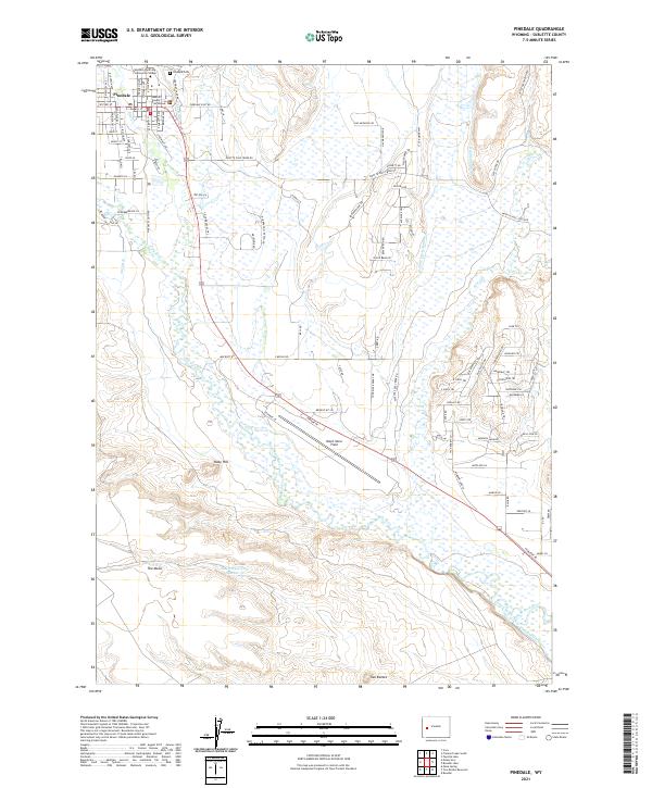 USGS Topographic Map – Pinedale