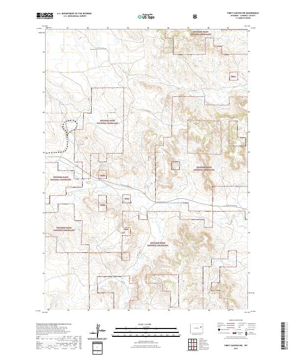 USGS Topographic Map – Piney Canyon NW