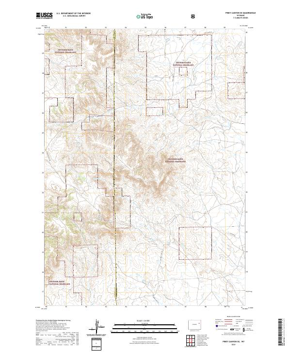 USGS Topographic Map – Piney Canyon SE