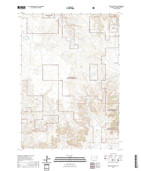 USGS Topographic Map – Piney Canyon SW