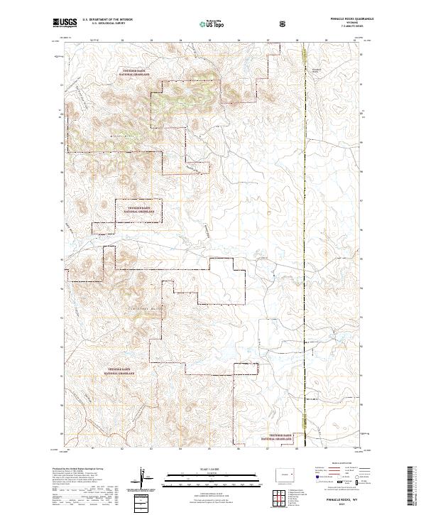 USGS Topographic Map – Pinnacle Rocks