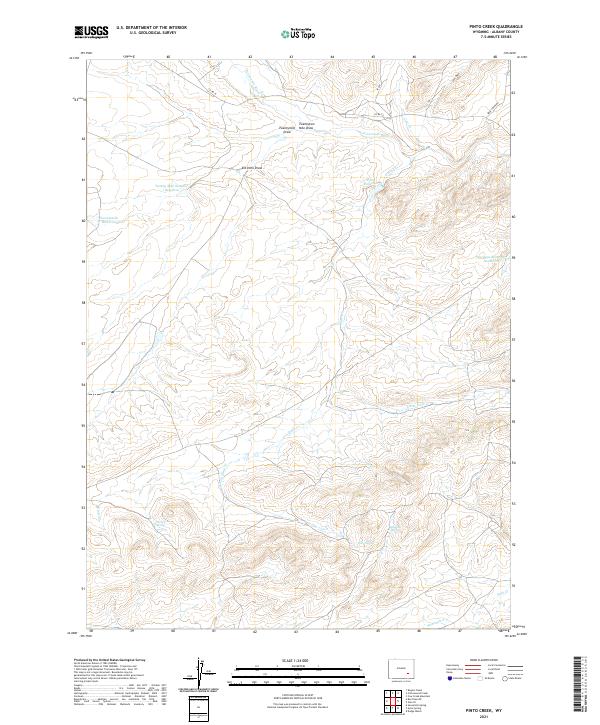 USGS Topographic Map – Pinto Creek