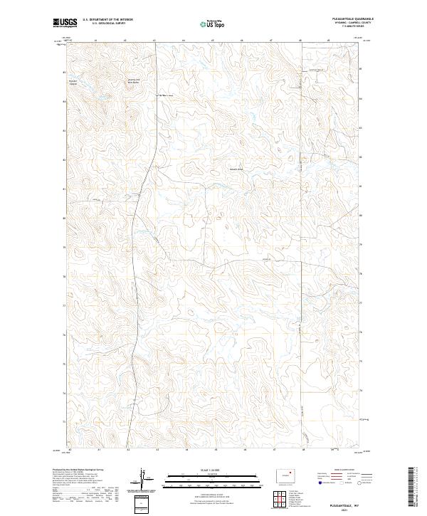 USGS Topographic Map – Pleasantdale