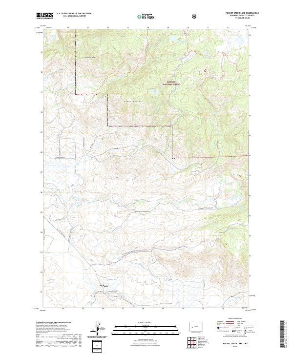 USGS Topographic Map – Pocket Creek Lake
