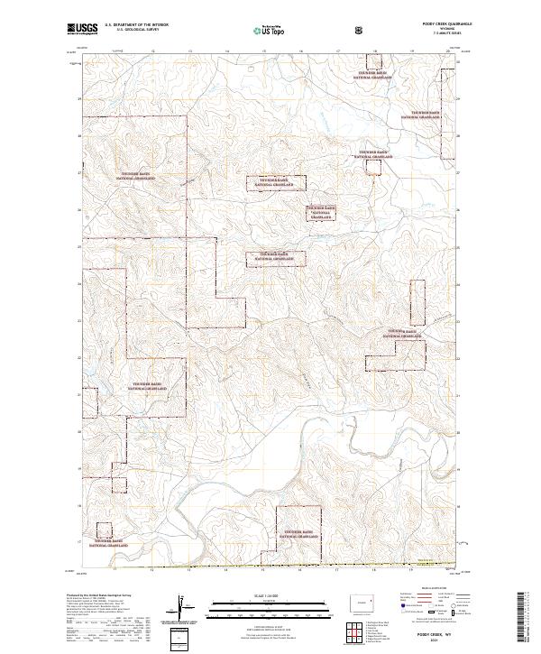 USGS Topographic Map – Poddy Creek