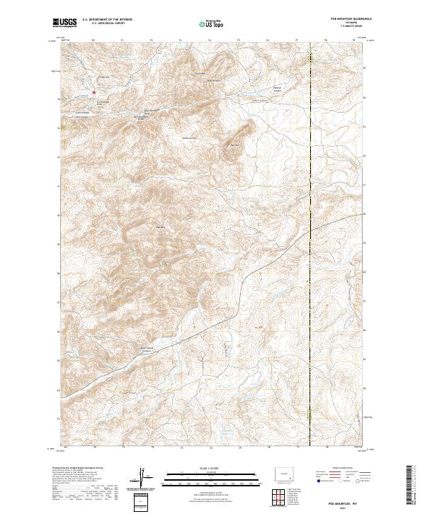 USGS Topographic Map – Poe Mountain