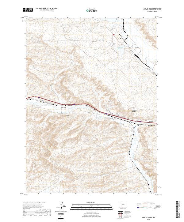 USGS Topographic Map – Point of Rocks