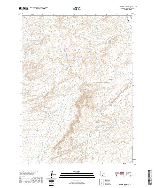 USGS Topographic Map – Point of Rocks SE