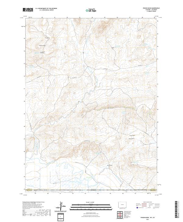 USGS Topographic Map – Poison Basin