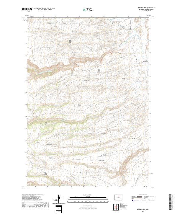USGS Topographic Map – Poker Butte