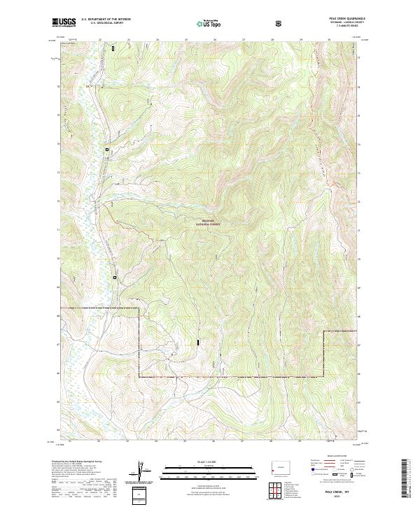 USGS Topographic Map – Pole Creek