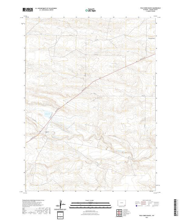 USGS Topographic Map – Pole Creek Ranch