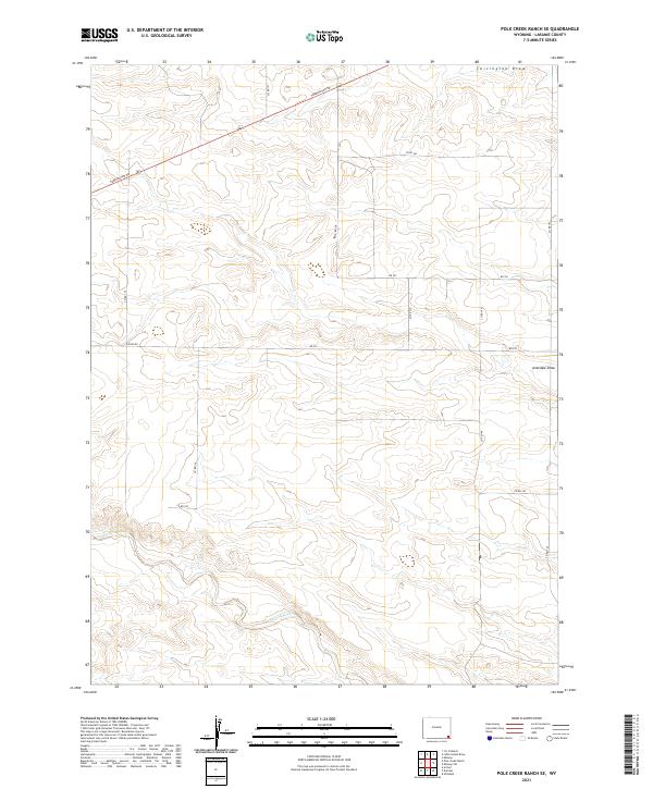 2021 Map of Pole Creek Ranch SE, 2021 Print