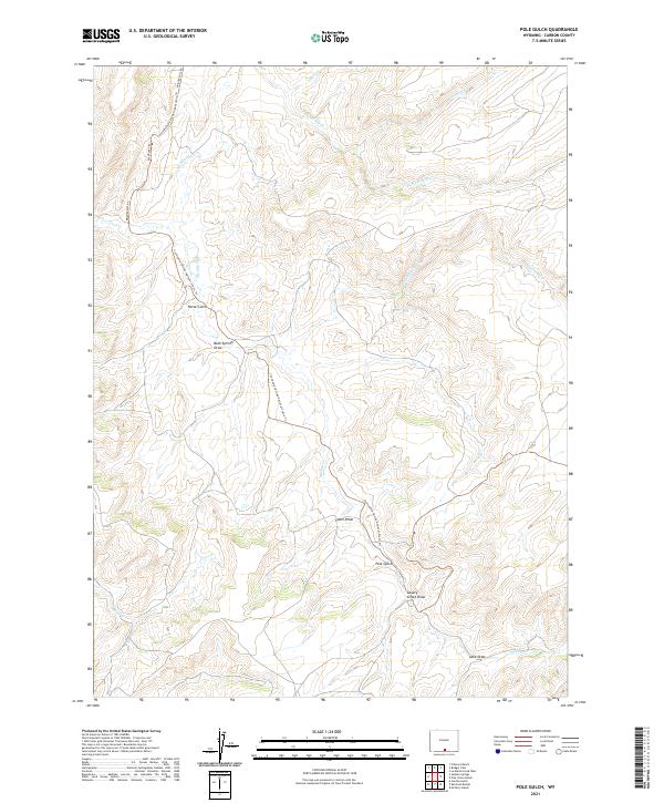 USGS Topographic Map – Pole Gulch