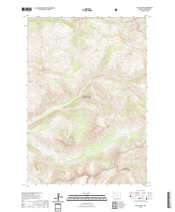 USGS Topographic Map – Pollux Peak