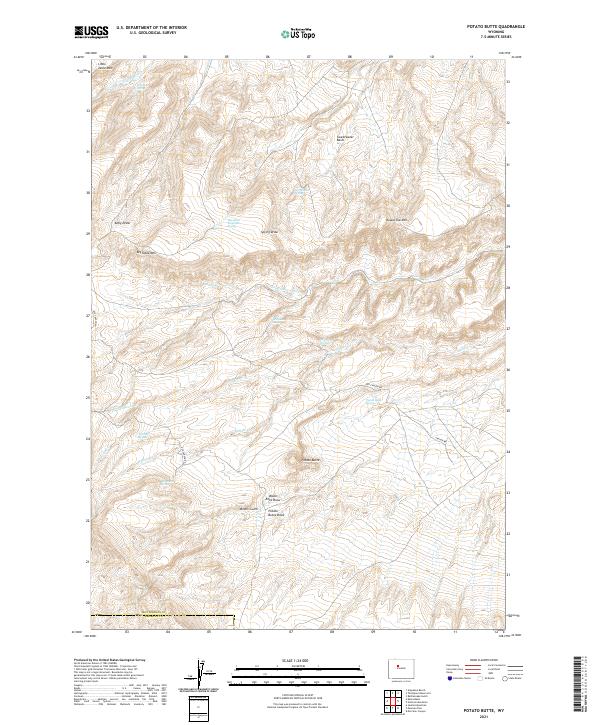 USGS Topographic Map – Potato Butte