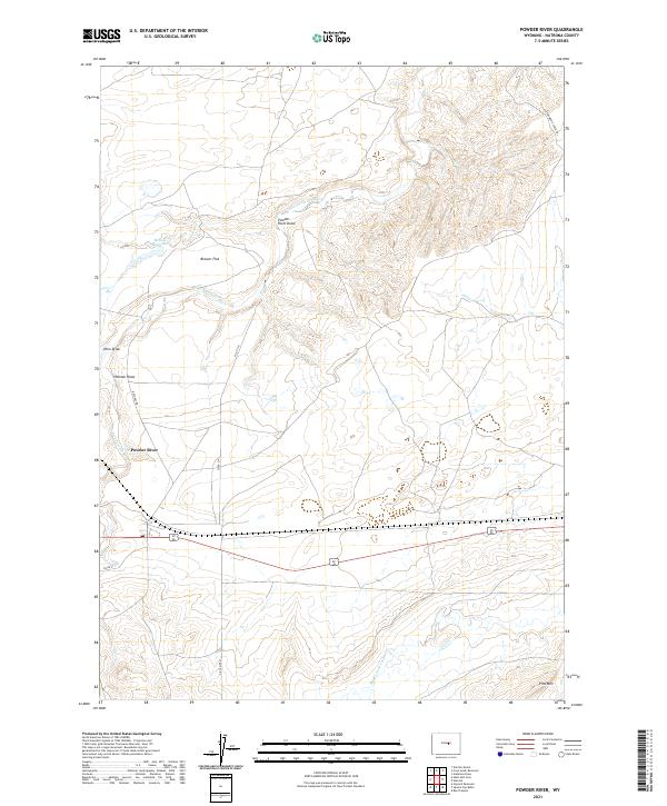 USGS Topographic Map – Powder River