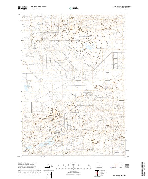 USGS Topographic Map – Pratts Soda Lakes