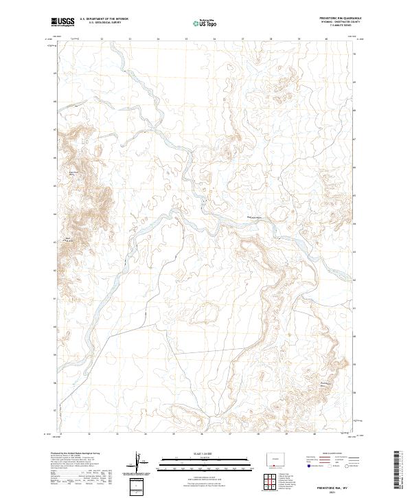 USGS Topographic Map – Prehistoric Rim