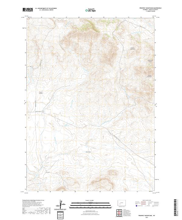 USGS Topographic Map – Prospect Mountains