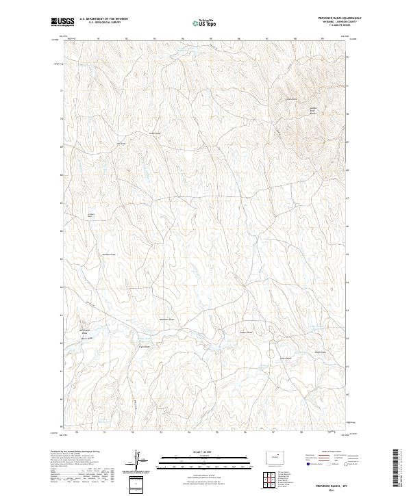 USGS Topographic Map – Provence Ranch